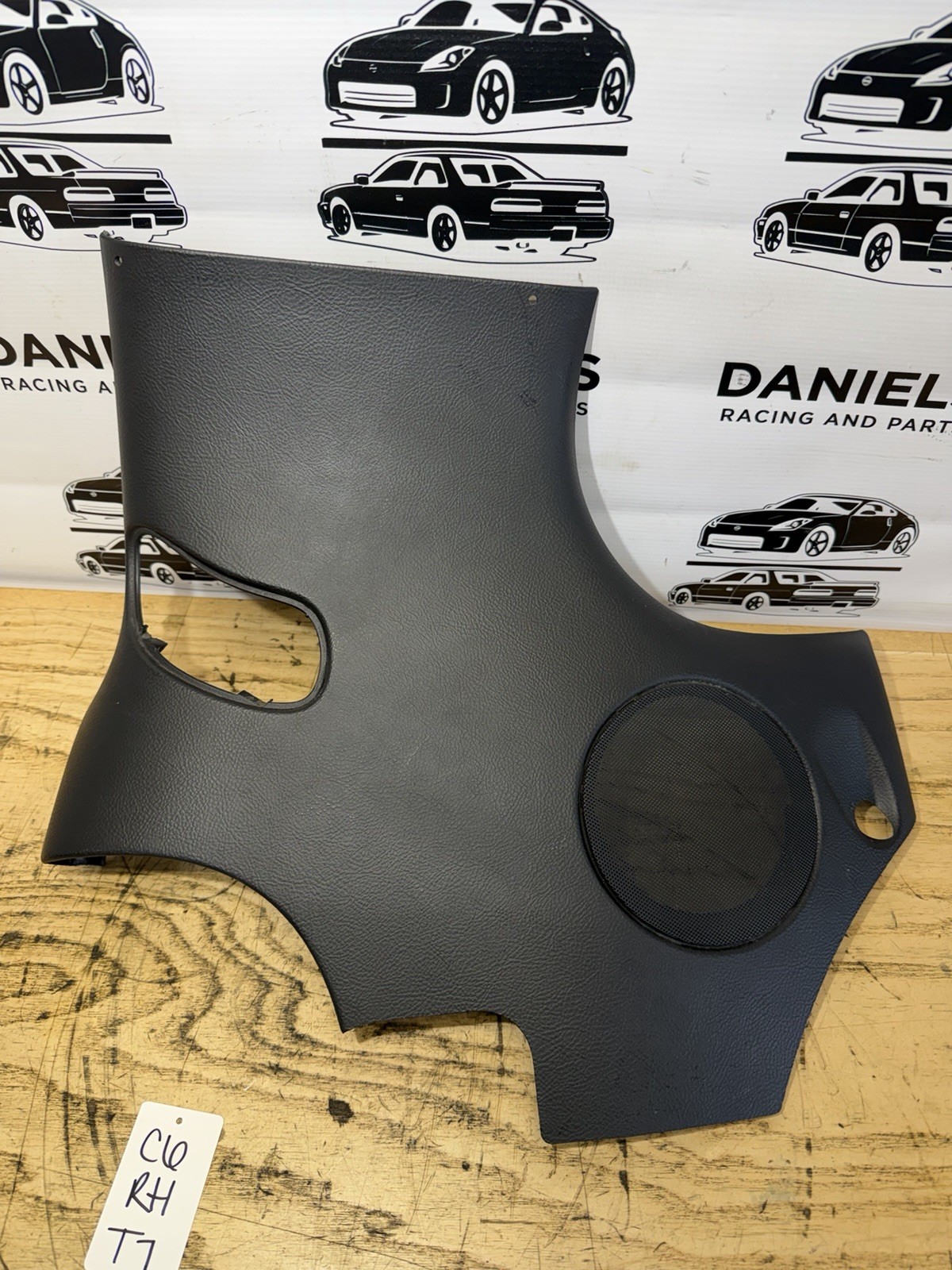 05-13 CHEVROLET CORVETTE C6 REAR RIGHT SIDE UPPER QUARTER TRIM PANEL BLACK OEM