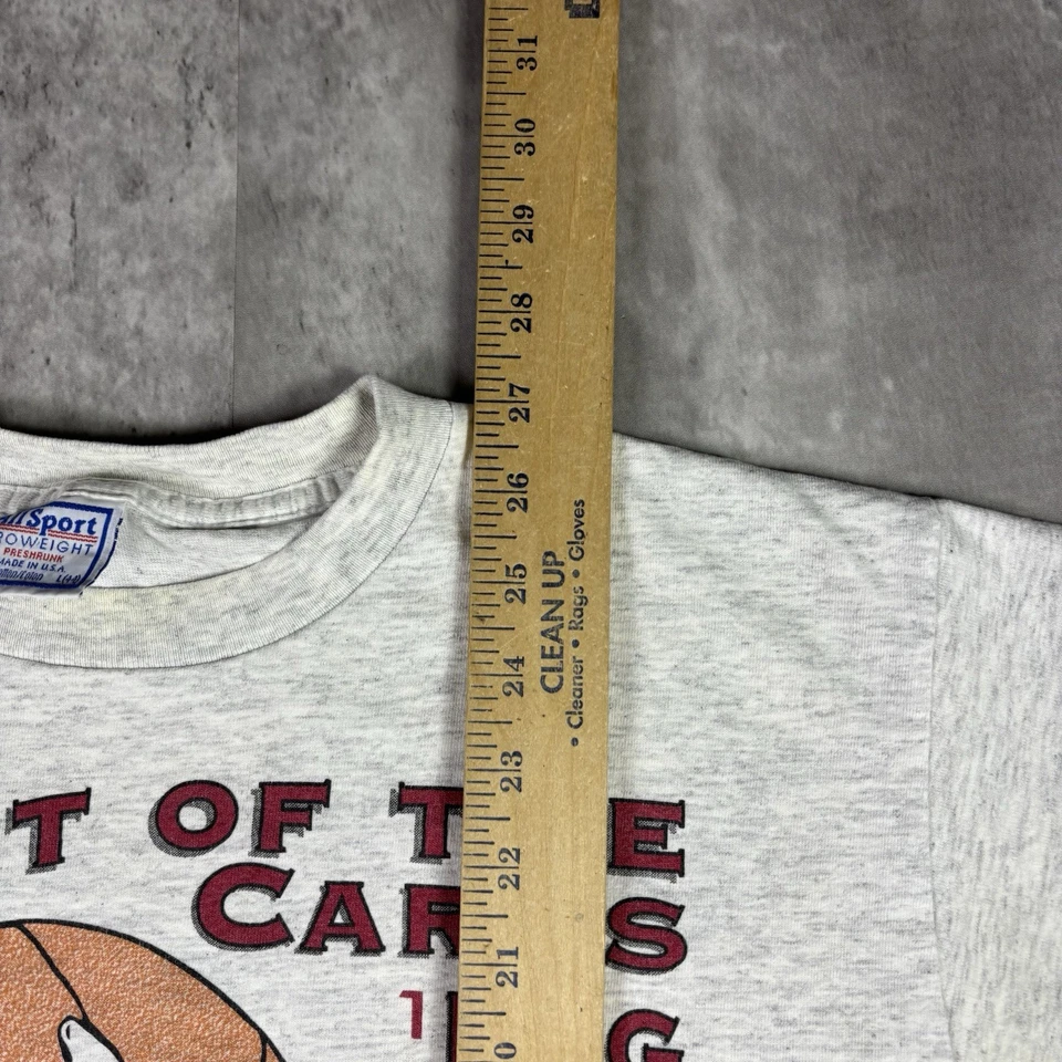 Camiseta de basquete vintage Ball State University tamanho adulto grande anos 90 EUA - Imagem 4 de 4