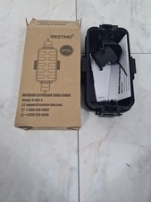 RESTMO Waterproof Outdoor Electrical Box – IP55, Black