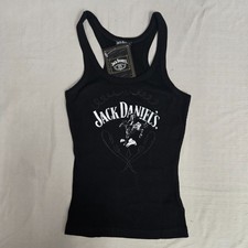 Jack Daniel's Womens Bronco Billy Sleeveless Tank Top Black Medium DISPLAY