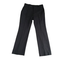 Nine West Dress Pants Womens Small 6P Petite Black Wide Leg Business Pocket NWT