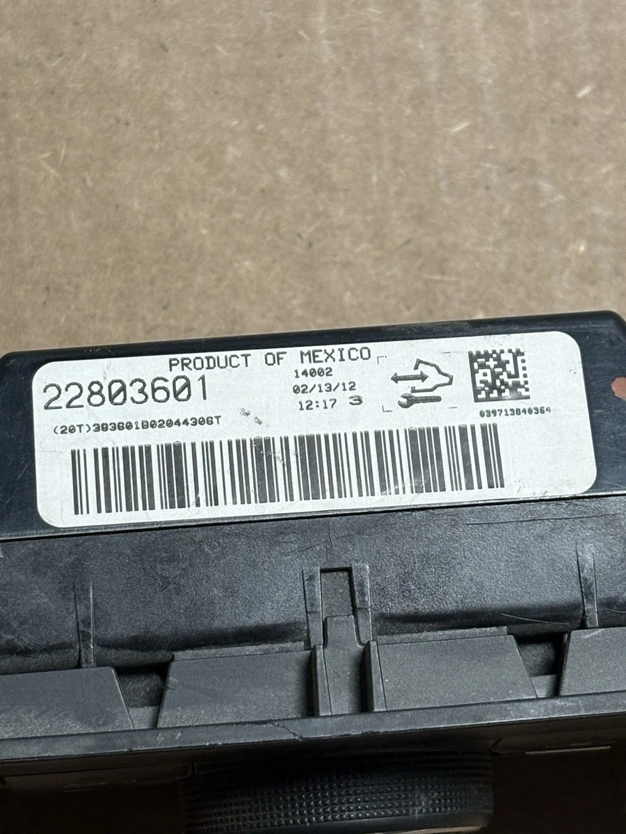 Genuine Part (22803601) Heating and Air Conditioning Control photo 2