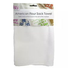 American 18 In. X 22 In. Soft White Flour Sack Towel 10-Pack 