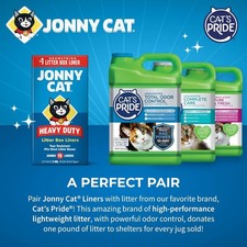Litter Box Liners: Heavy Duty Tear  Leak Resistant Drawstring Close Jumbo 15 Ct