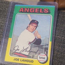 Topps 1975 Joe Lahoud #317 Los Angeles Angels Base Set MLB Baseball Card