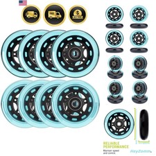 Inline Skate Wheels Outdoor  Indoor Inline Skate Replacement Wheels 85a Roll...