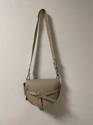 LOEWE Gate Dual Bag Small Sand Shoulder 858028