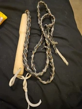 Braided Leather Vintage Bull Whip 64"