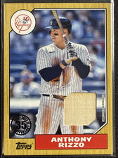 2022 Topps Series 2 - 1987 Topps Baseball Relics Anthony Rizzo #87BR-ARI (MEM)