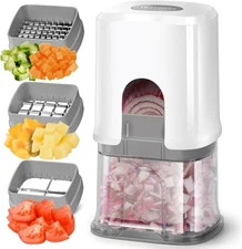Multifunctional Vegetable Chopper White - 3 Cube,