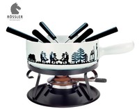 KäSefondue-Set 6 Pers. Nouvel/RöSsler Swiss Volkstanz Exklusive