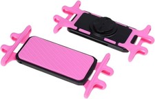 Detachable Universal Cell Phone Holder for Bicycle Handlebar, Pink, Compatib