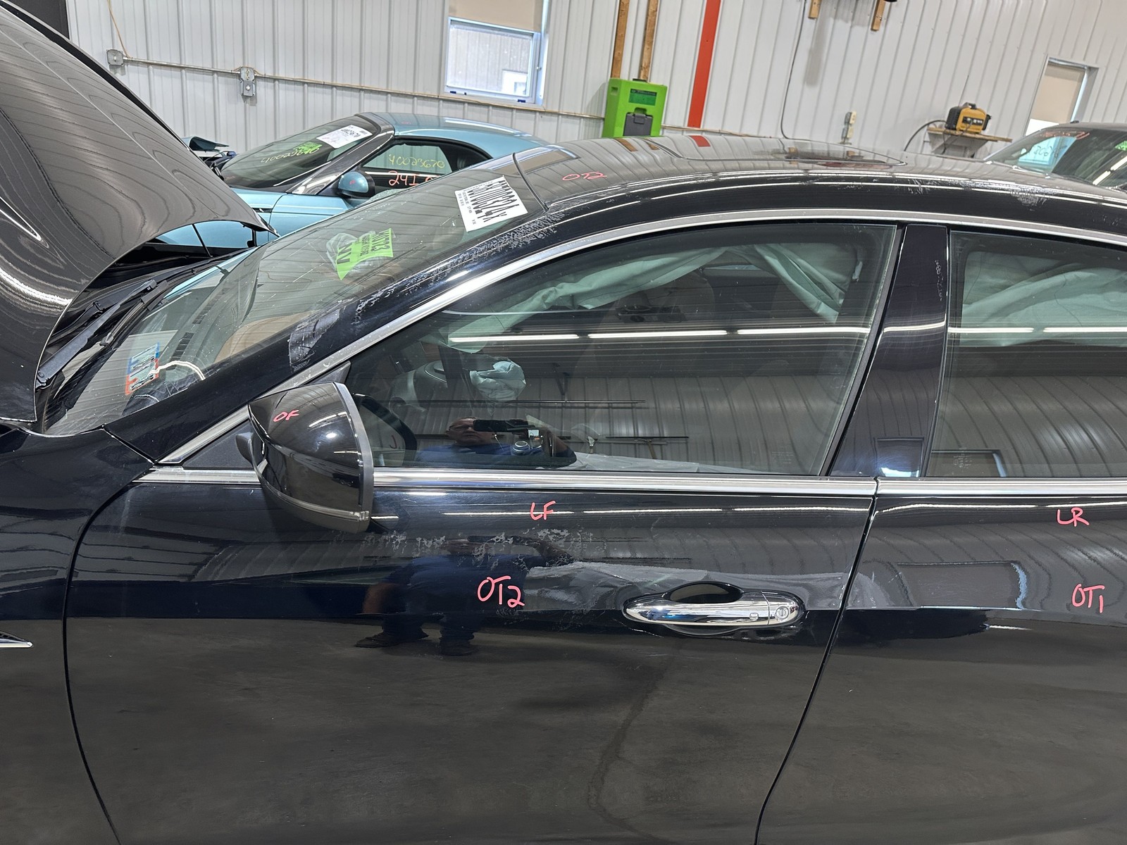 14-22 MASERATI GHIBLI DRIVER LEFT FRONT DOOR BLACK NERO 820A GLASS SOLD SEPARATE