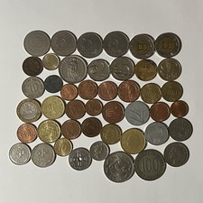 Lot Of 44 Coins From Europe Hungary Switzerland Germany France Yugoslavia Cyprus
