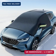 Car Windshield Cover for Ice and Snow - Universal Windshield Snow Cover with Sid
