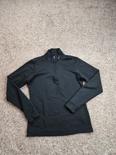 Nike 1/2 Zip Shirt Boys Large Black Dri-FIT Compression Thermal Long Sleeve