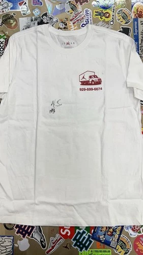Jordan x Nigel Sylvester Brick x Brick Truck Logo Tee *SIGNED*  Size Large