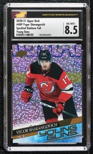 2020 Upper Deck Young Guns Speckled Rainbow Foil Yegor Sharangovich CSG 8.5 z1b