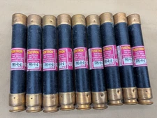 Lot of 9x Fusetron FRS-R-4 Fuse Dual-Element Time Delay Class RK5