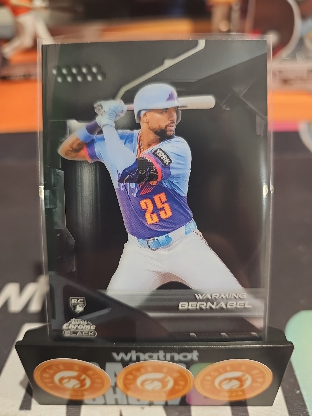 2026 Topps Chrome Black Baseball #72 Warming Bernabel Rookie RC
