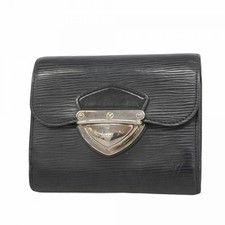 6ba1160 Louis Vuitton Tri Fold Wallet Epi Porte Feuille Joy M66582 Noir Used Me