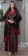 New Thobe Embroidery Palestine Long Dress Special Occasion Tatreez Abaya Bisht
