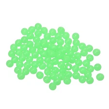 Fishing Beads Glow Hard Plastic Fish Rigs 3 mm for Catfish (1000 Pack, Green)