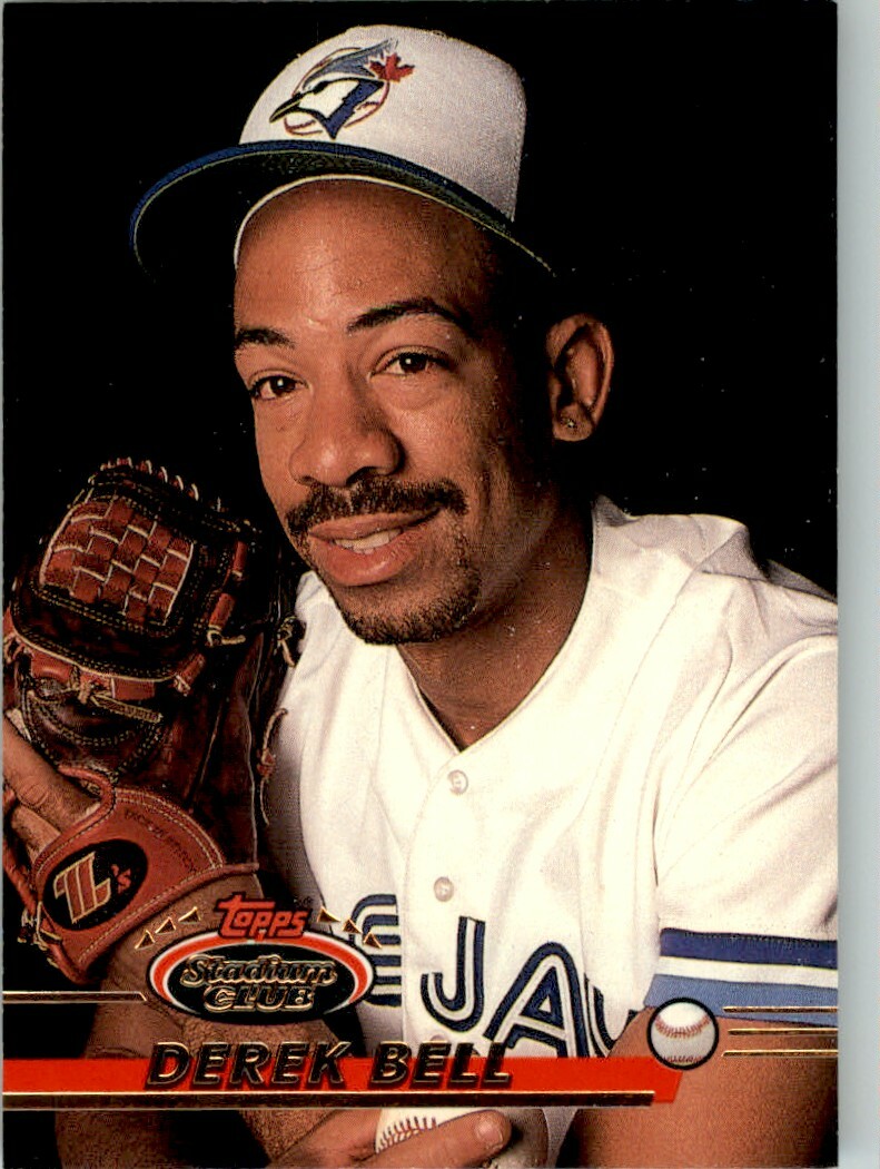【MLB 1994公式】ヴィンテージ ベースボール 総柄 フラットシーツ 1993 Stadium Club MLB Derek Bell #504 | eBay