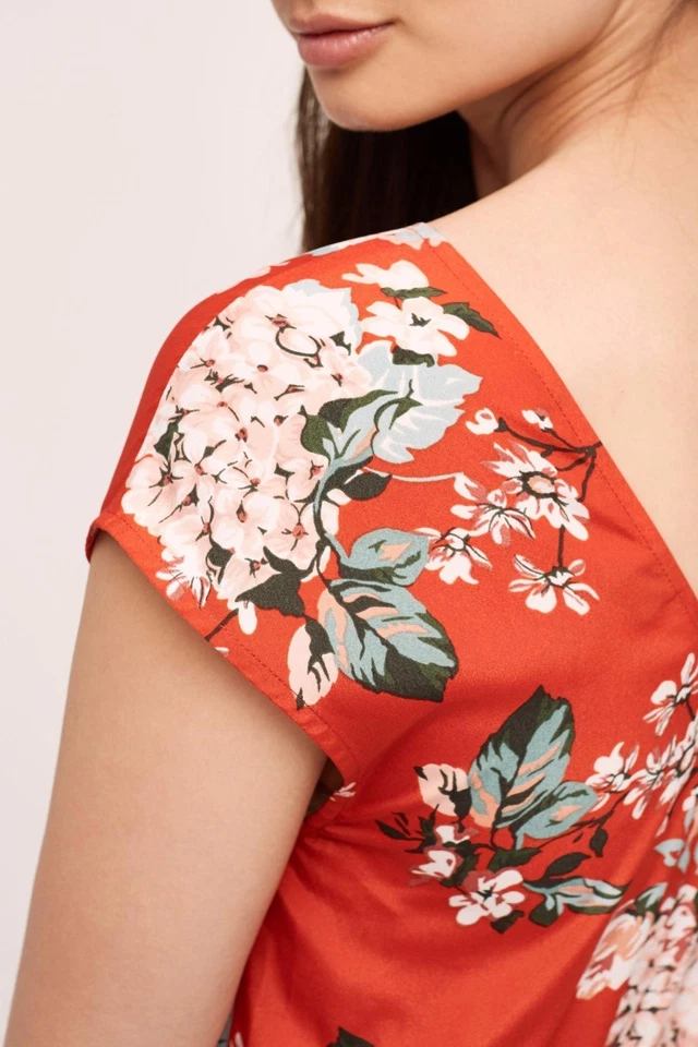 NWT ANTHROPOLOGIE ORIANA RUFFLED HEM DRESS by CYNTHIA VINCENT XL - Image 3 of 4