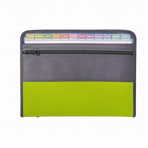 Expanding File Organizer 13 Pocket Accordion Office Document Bag with Zipper AUS - Picture 15 of 17