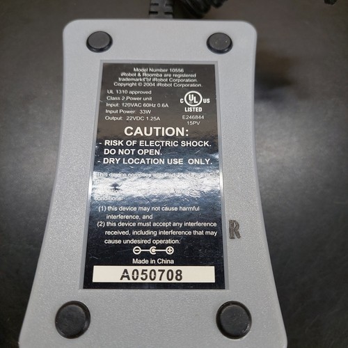 iRobot Roomba Fast Charger Power Supply Cord Adapter Plug 10556 - Picture 2 of 2