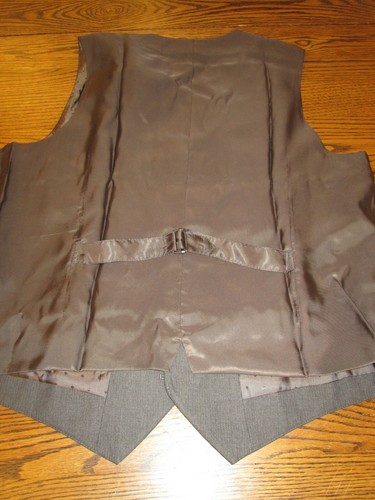 Men's Perry Ellis Travel Luxe Vest Slim Fit Brown Size XL NEW waistcoat - Picture 7 of 12