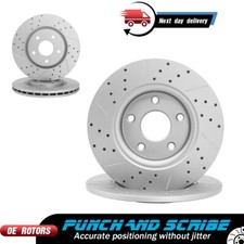 Front & Rear Drilled Brake Rotors for Dodge Grand Caravan Journey Town & Country