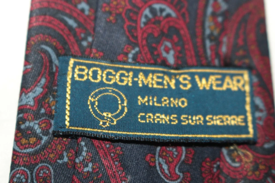 Corbata de seda BOGGI Made in Italy F79831 Foto 4 de 4
