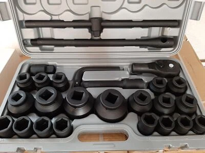 Kraft Steckschlüssel Satz 26-teilig 21-65mm 3/4" und 1" - Bild 1 von 4