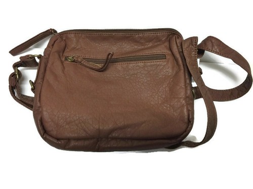 Borsa fotocamera Canyon River Cognac Cross Body borsa espandibile cerniera donna nuova con etichette - Foto 4 di 4