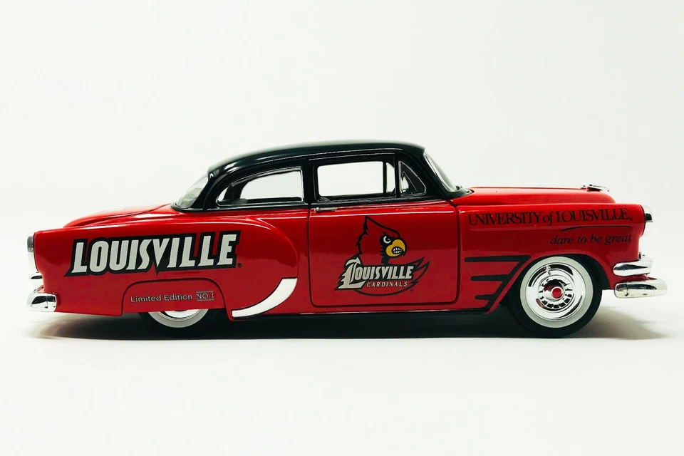 Louisville Cardinals 1 of 500 LIMITED EDITION 1954 Chevy 1:24 Scale Diecast Bank - Image 4 of 4
