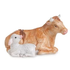 NEW FITZ & FLOYD NATIVITY "OXEN & LAMB" FIGURINE  19-208