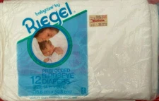 NEW Vintage 12 Riegel Birdseye 1 dozen lot Prefolded Cotton Diapers woolworth