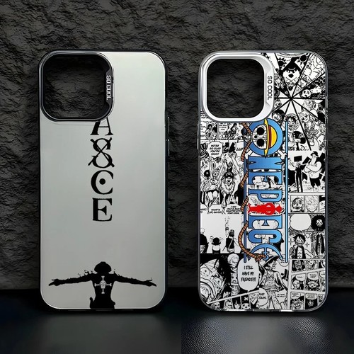 Anime One Piece Logo Case for Apple iPhone 13, 12, 11, 14, 15, 16 Pro Max +