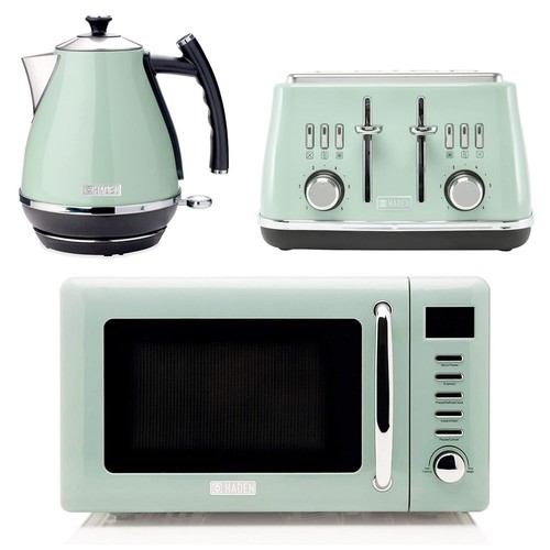 Haden Kettle, Toaster & Microwave Set 1.7L, 4 Slice, 800W