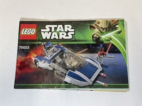 LEGO&reg; Star Wars 75022-1 - Mandalorian Speeder Instructions and Box 100% Complete