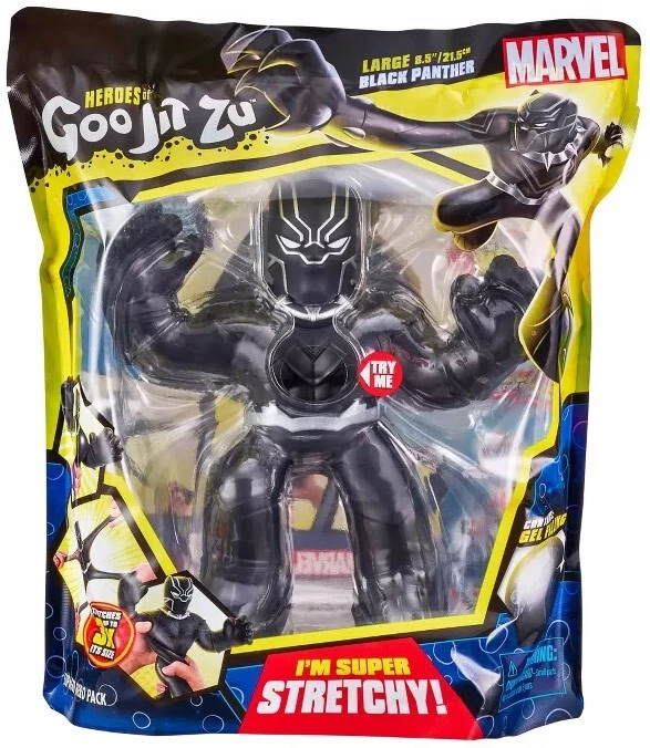 Heroes of Goo Jit Zu Marvel Black Panther Action Figure Large eBay