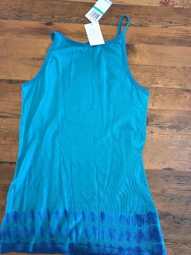 New C&C California Tie Dye Tropical Green Blue Tank Top Womens Size Large $54 - Picture 4 of 4
