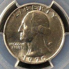 1970 25C Washington quarto di dollaro PCGS MS65 36138984