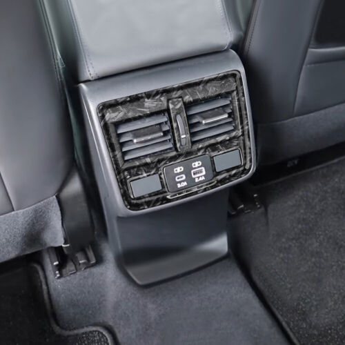 Cubierta de marco de salida de ventilación de aire trasera de fibra de carbono para Subaru Forester 2024 2025 - Imagen 13 de 22