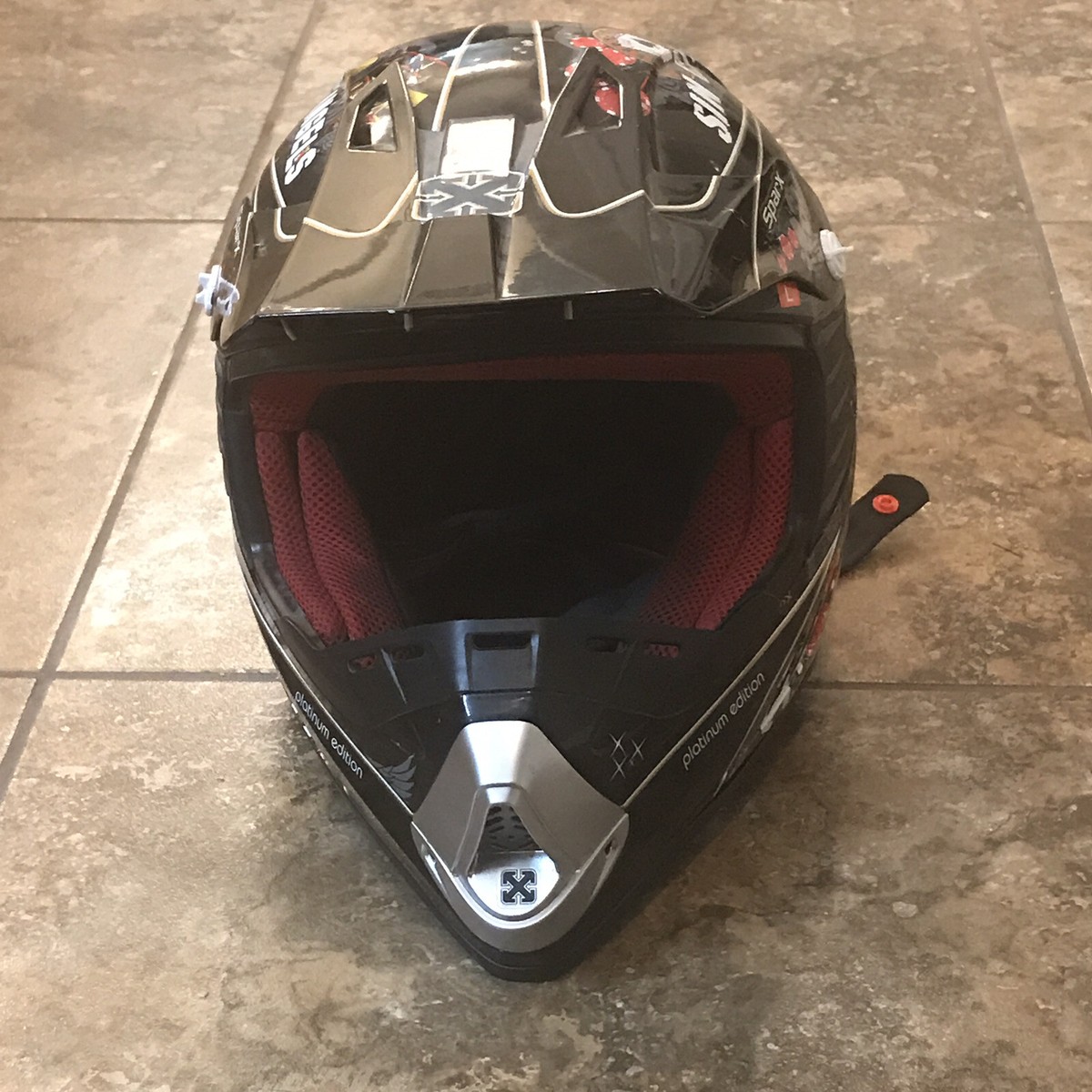 Sparx Platinum Edition ECE/22-05 DOT Motor Bike Helmet (Large)