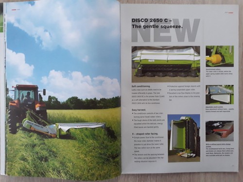 Claas Disco Forage Harvest Cutter Brochure 2004 - 2650 3050 3450 3000 8550 8700 - Picture 7 of 14
