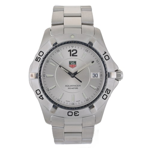 TAG Heuer Aquaracer WAF1112 Silver Dial 39mm Men's Watch