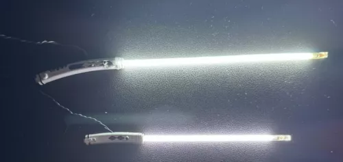🔥Hot Toys Ahsoka Tano CCFL Light Up Dual Lightsabers 2 Pack 1/6